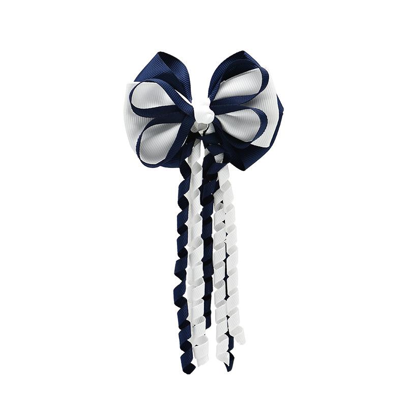 Festival Hair Clips Bow Hairpins Curly Ribbon Tassels Hair Decoration For Girls Hair Accessories