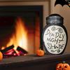 THE Before Christmas Deadly Night Shade Jar Ceramic Candle  Jasmine With 30-Hour Burn Time
