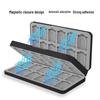 Switch Cartridge Case: 48+48 Slot Magnetic Card Holder with Silicone Inner Tray for NS Joy-Con Storage