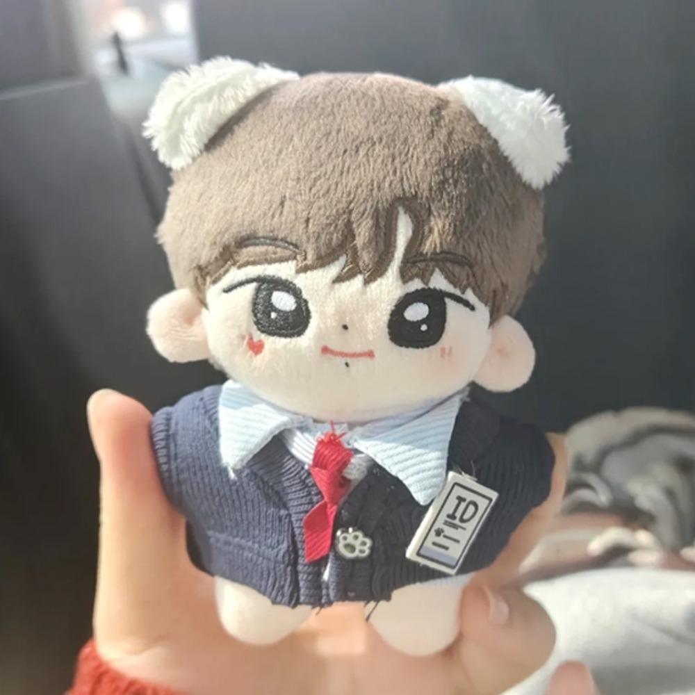 Shirt Doll Clothes Outfit Uniform Doll Dress Up Set 10cm Cotton Doll Clothes Children's Gift
