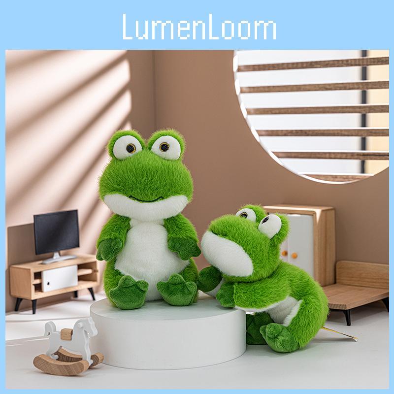 Frog Sitting Cute Animal Plush Keychain Cartoon Pendant Bag Decorations Gift