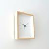 KATOMOKU Doppelnutzuhr, 2-H. Ahorn, km-147HMRC, Tisch-/Wanduhr, Laufsekundenzeiger, 22 x 1 x 5cm (Funkuhr)