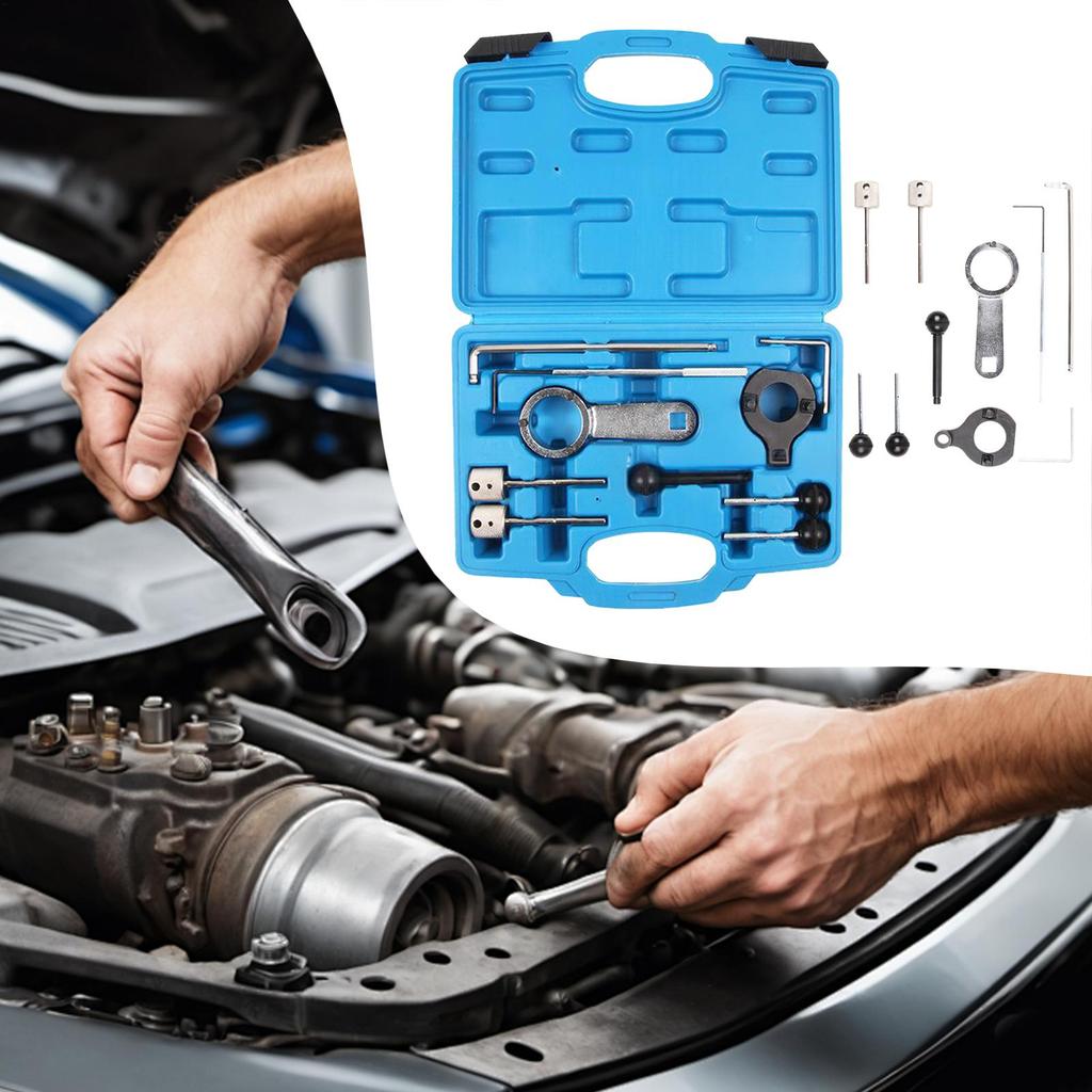 Automotive Timing Tool Camshaft Locking and Belt Adjust Tool for Petrol Engine Camshaft Holding Alignment Professional Kit