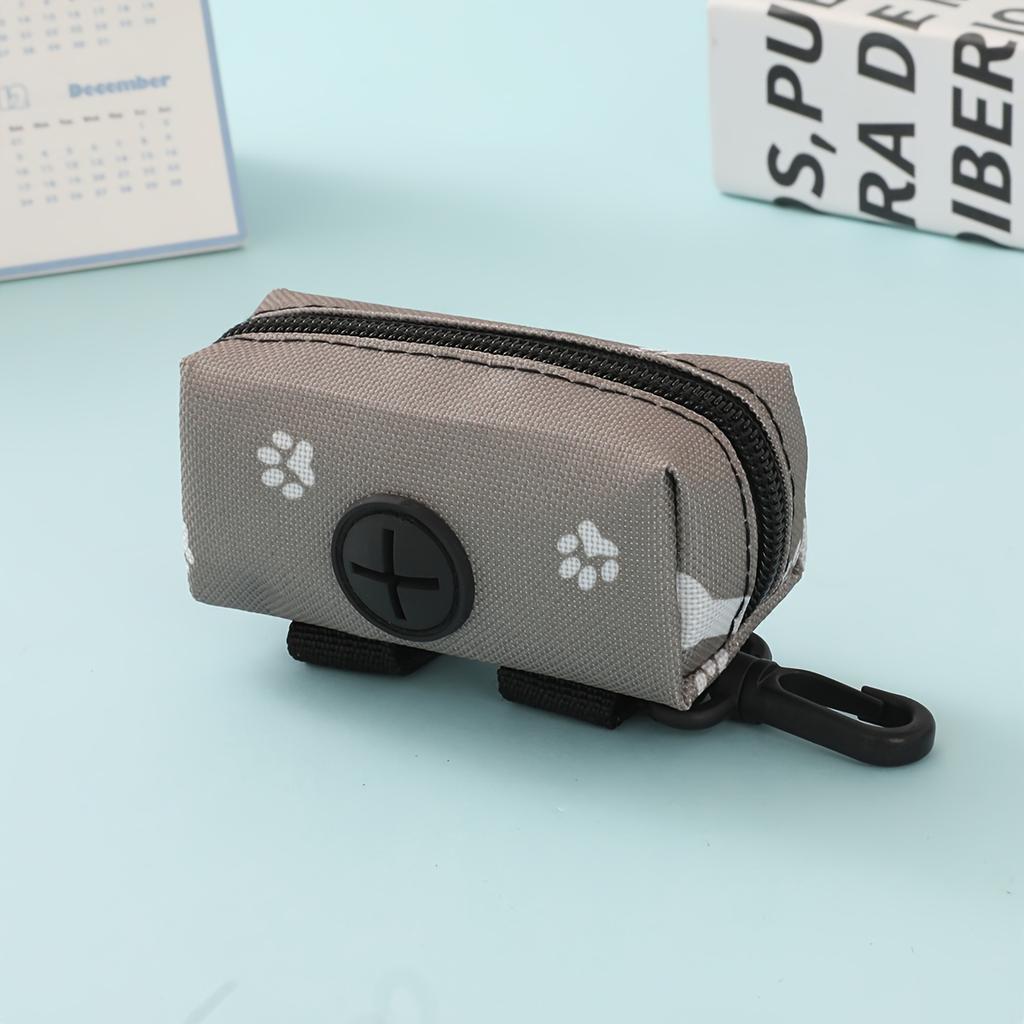 Portable Dog Waste Bag Dispenser - Durable Polyester, Convenient Pet Poop Bag Holder for Outdoor Use
