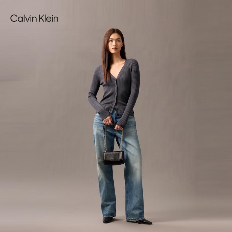 Calvin Klein Elegant Flip Chain Shoulder Bag