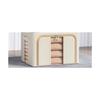 Solid Color Oxford Cloth Steel Frame Storage Box Clothes Foldable Storage Box Moving Quilt Clothes Baina Box Household