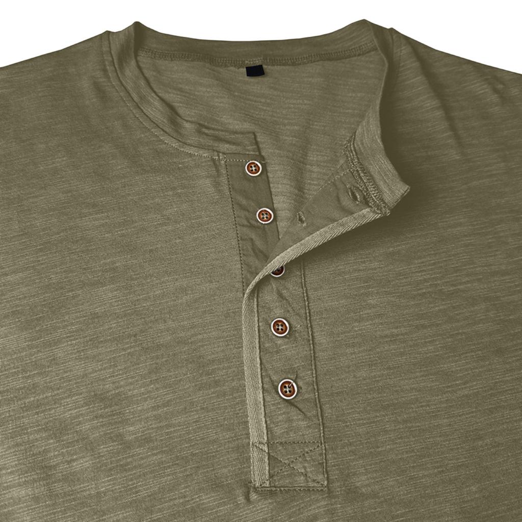Men's Shirt Casual Round-neck T-Shirt Top