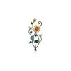 Metal Wall Art Flower Sculpture for Garden and Patio Decorative Hanging Indoor Outdoor Wall Mounted Craft Ornament