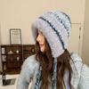 New Soft Autumn and Winter Cap All-match Wool Hat Warm Plush Hats Simple Tassel Warm Caps Elasticity Plush Earmuffs Hats