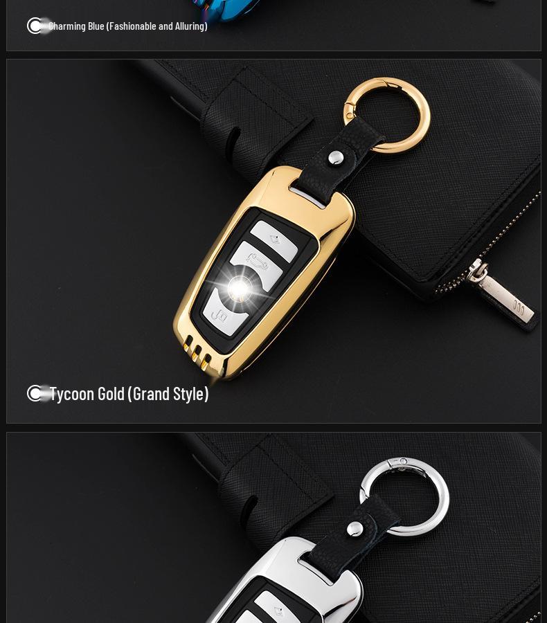 Key Fob Cover for BMW 5 Series 525li, 2 Series, 3 Series 320li, 7 Series, X3 X4 - Compatible with Modifications