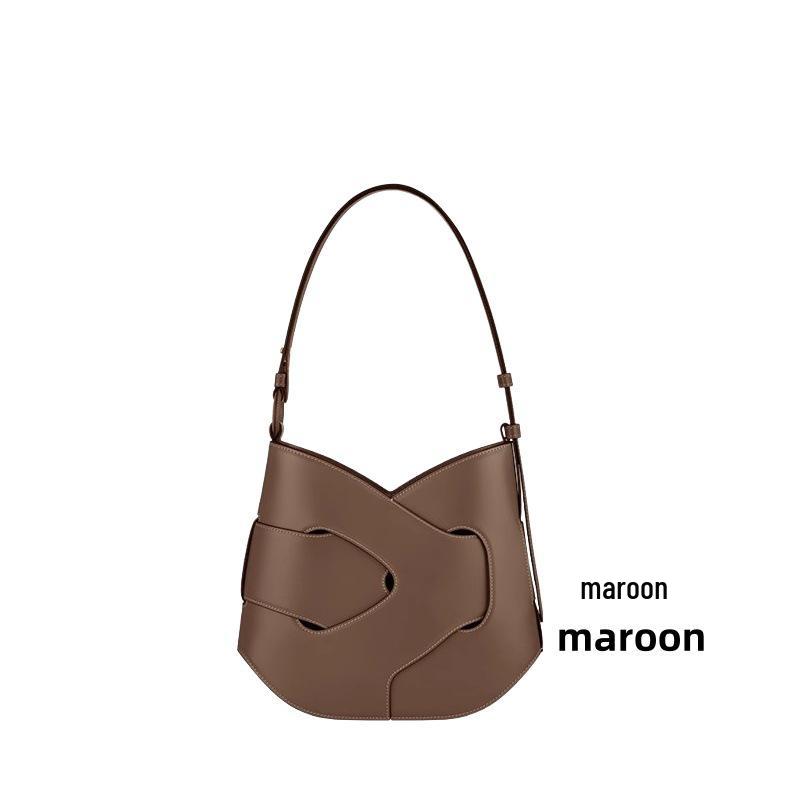 Bo Ling'en Cowhide Knitted Crossbody Shoulder Bag - High-End Women's Underarm Niche Design Handbag