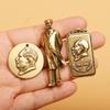 Mao Zedong Messing Brons Beeldje Sleutelhanger Hanger - Nachtmarkt Souvenir