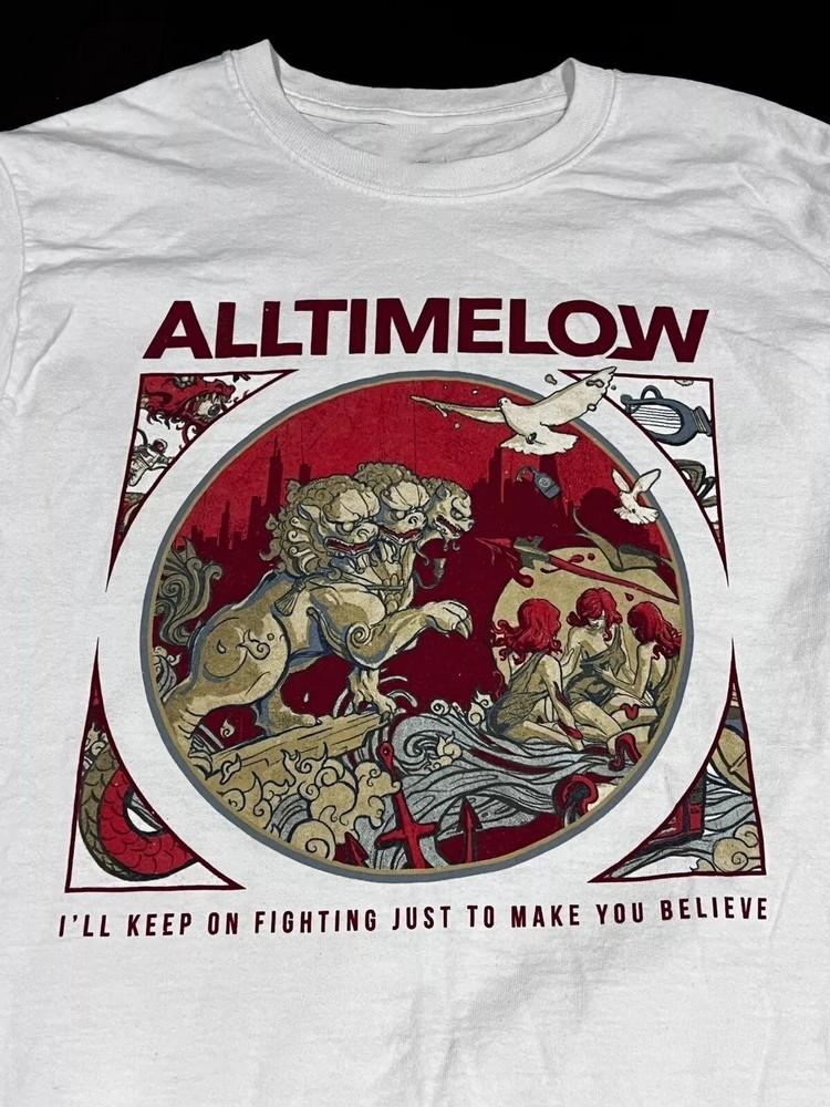 Новая рождественская футболка унисекс группы All Time Low S-5XL Футболка ZO17 Унисекс футболка XL