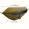 New Hammock Outdoor Double Anti Rollover Automatic Quick Opening Swing Mosquito Net Hammock Outdoor Camping Awning