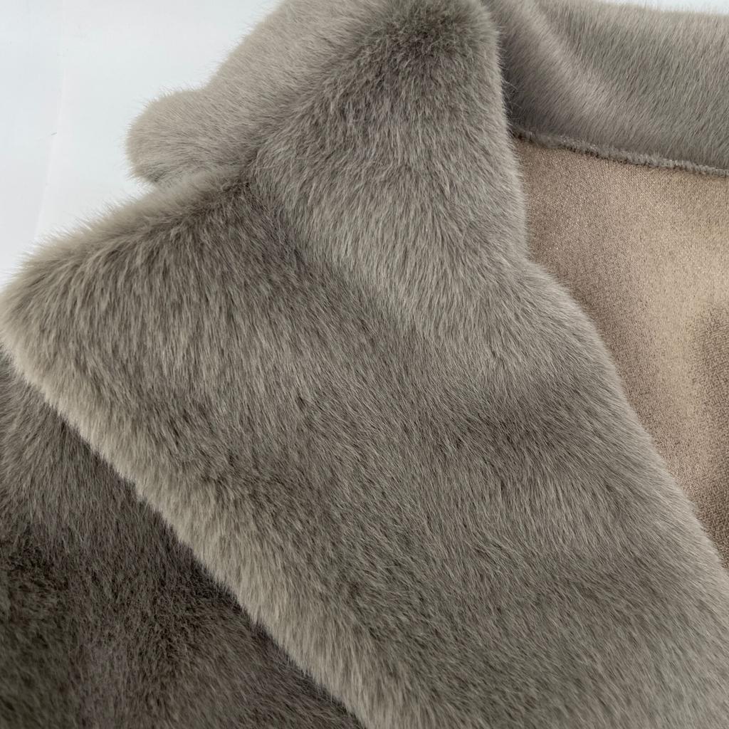 Pinkey & Dianne 031-2251947 Gray Four Rex Short Coat coat 36 grayUsed