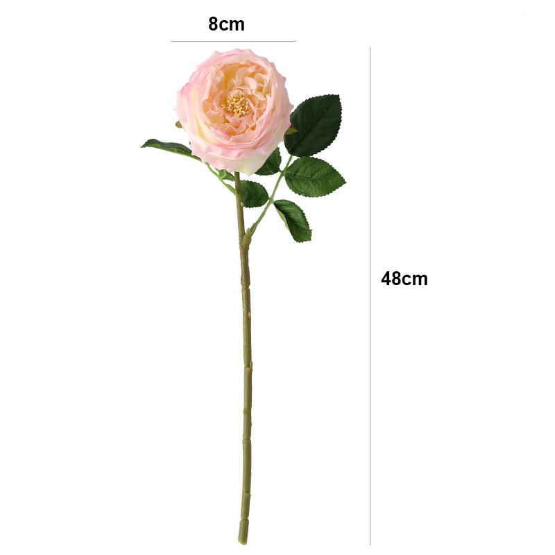 48cm Real Touch Peony Artificial Flowers Branches Rose Decor For Home Vase Wedding Christmas Valentine's Gift Fake Flower