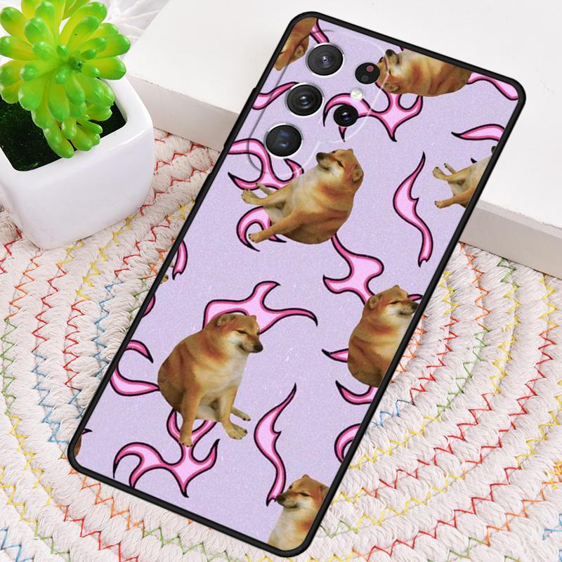 Shiba Inu Cute Cartoon Art Phone Case For Samsung Galaxy Note 10 Pro S26 S25 S24 S23 S22 Ultra Plus S21 FE S20 Shockproof Cover