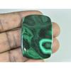 98Cts. Natural Green Malachite Octagon Cabochon Loose Gemstone 31X42X05 MM B-399