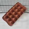 Smile Face Pig Shaped Mini Poop Chocolate Mold 15 Grids Candle Mold Poop Silicone Mold  DIY