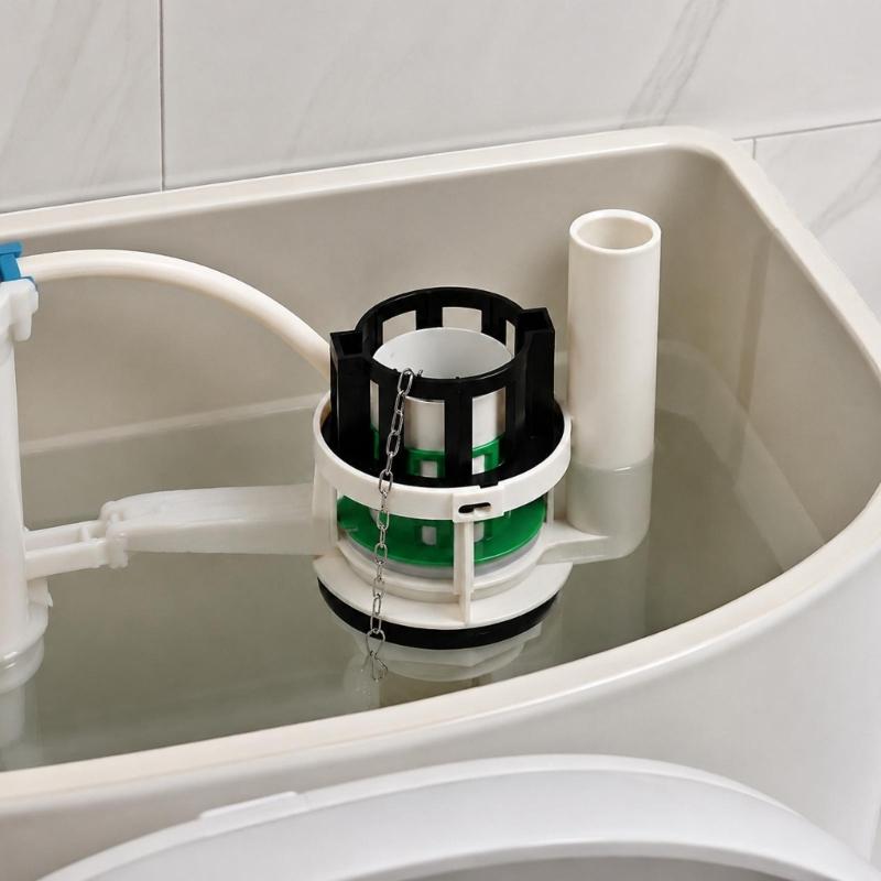 Toilet Flush Valves Repair Kit for JT334 with Plastic Body, Vertical Tube, Chain Linkage, and Base Seal for Repair