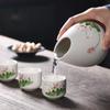 Japanisches Keramik-Sake-Set mit 6 Bechern, Baijiu-Weinset, Haushalts-, Restaurant- und Barzubehör, Geschenksets, Küchenaccessoires