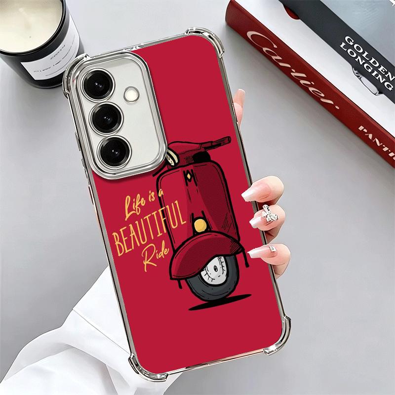

Retro Scooter Soft Phone Case For Samsung A17 A27 A07 A37 A57 A16 A56 A15 A55 A14 A54 A13 A53 A26 A36 A25 A35 A24 A34 A23 A33 Samsung A05S