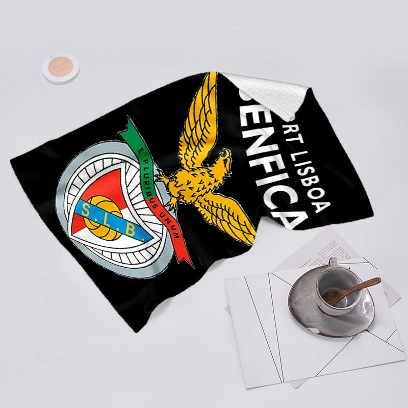 proof beach towel with Sport Lisboa e Benfica pattern - soft,absorbent,quick-drying,machine washable - perfect for swimming,camping,bathing