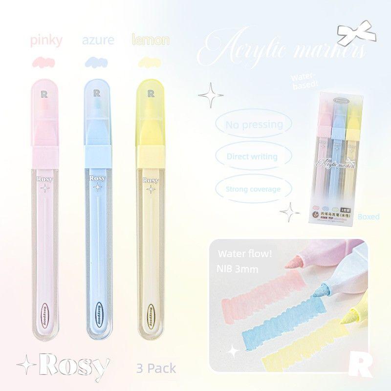 

Rosyposy Soft Set Stackable Acrylic Marker Pen Charming
