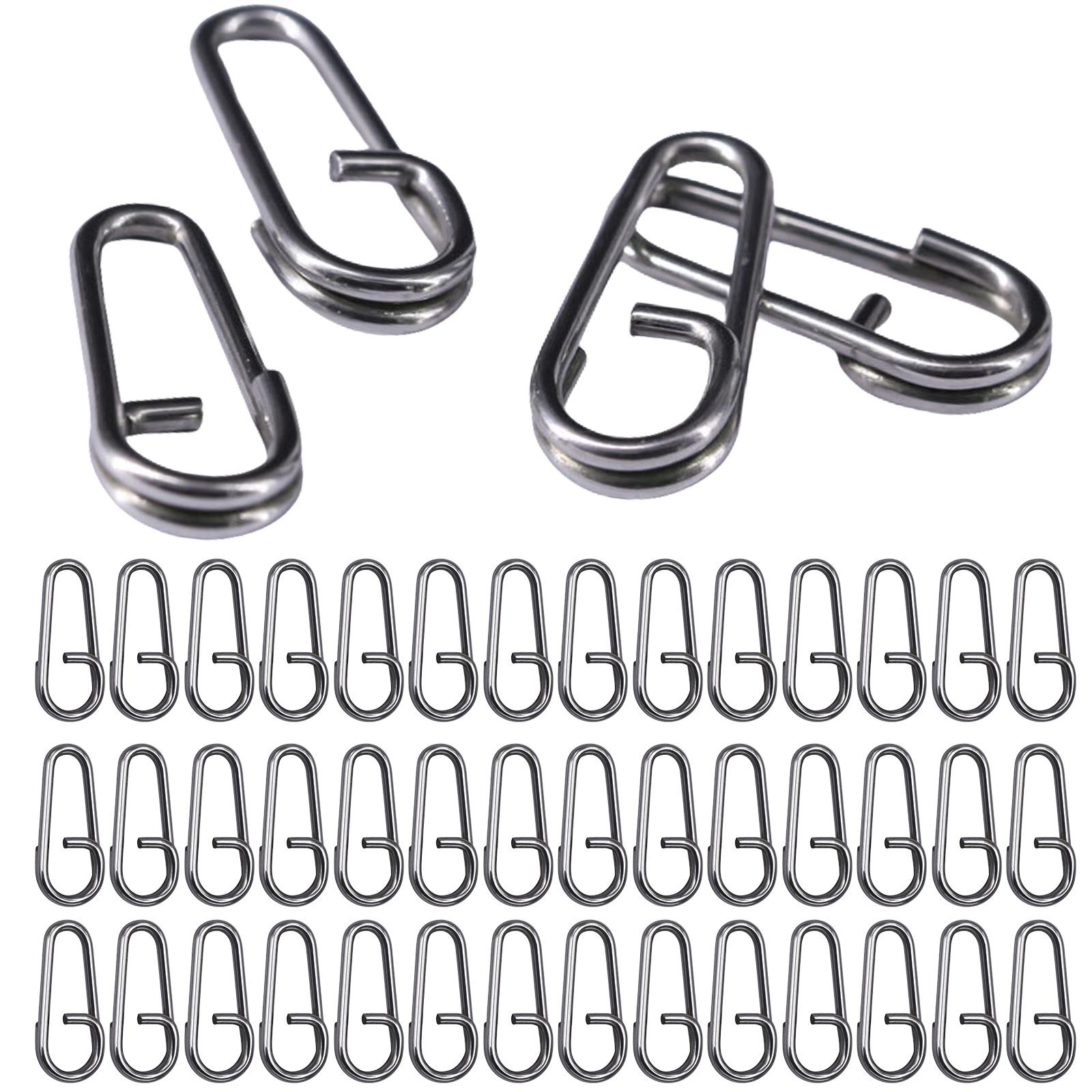 

100 шт. высокопрочных рыболовных разъемных колец, соединитель для рыболовных приманок, прочные кольца для приманок, разъемные кольца овальной формы, прочные 13MM