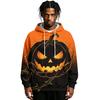Men's Halloween Print Pullover Hoodie Long Sleeve Sweatshirt