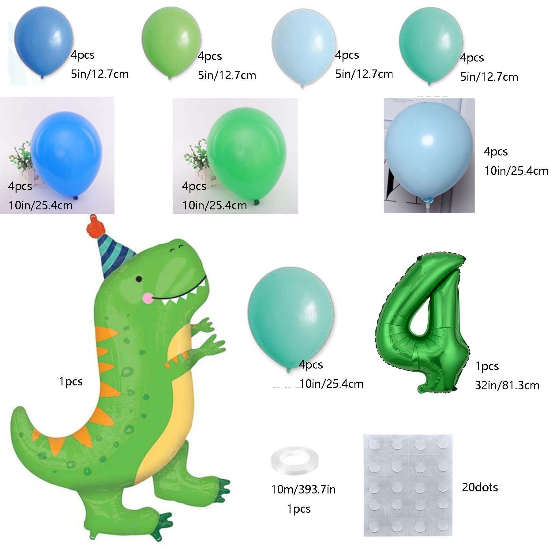 

36 шт. динозавр, украшение для дня рождения, воздушные шары, арка, гирлянда, комплект с зеленым номером, баллон, джунгли, Юрский период, для мальчиков, Дино, тематический декор для вечеринки