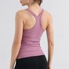 Yoga Top Chest Padded and Beautiful Back Tight Fitting Vest Long Length Fitness and Sports Underwear