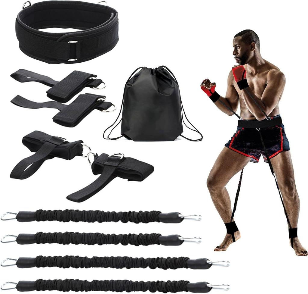25LBS Boxing Rally Band Bounce Strength Trainer Waist and Abdominal Core Exercise Basketball Jumping Agility Rope Trainer