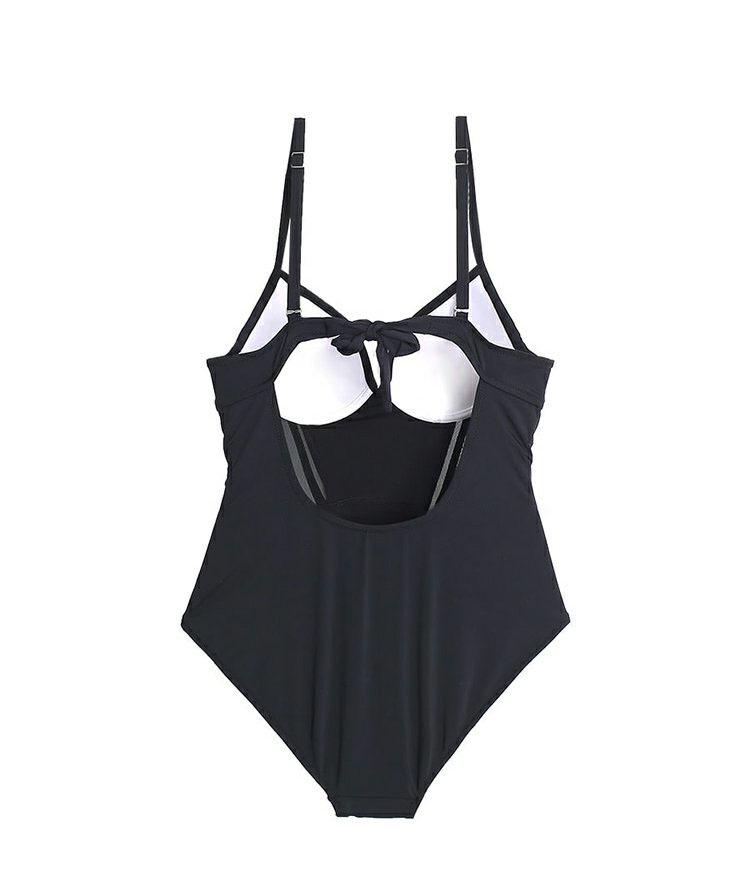 2021 Sexy Push-Up Durchsichtiger Patchwork Rückenfreier Badeanzug für Damen