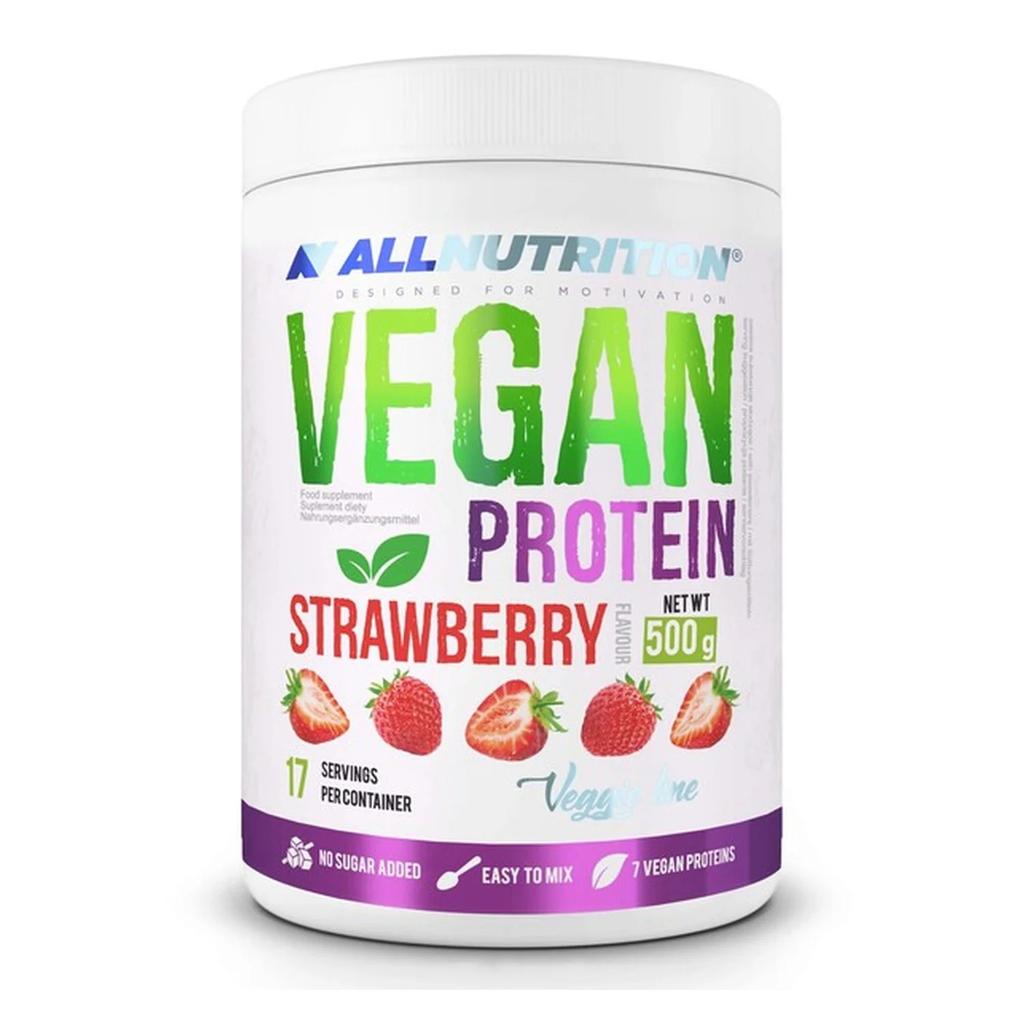 Vegan Protein, Strawberry - 500 grams