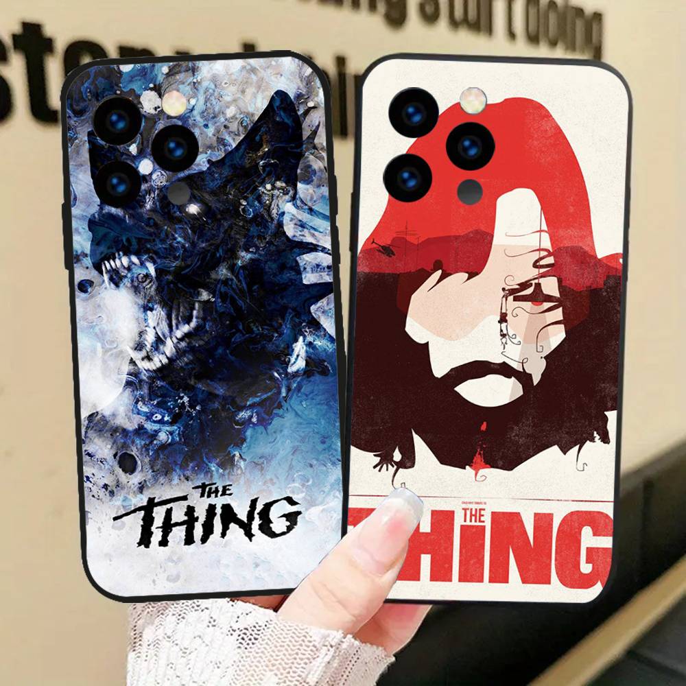 The T-Thing - John Carpenter Thriller Movie Phone Case For IPhone 17 Air 16 15 14 13 Pro Max 11 12 Black Silicone Cover