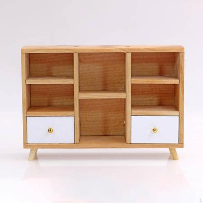 Wooden Dollhouse Furniture, 1:12 Cabinet Furniture Living Room Bedroom