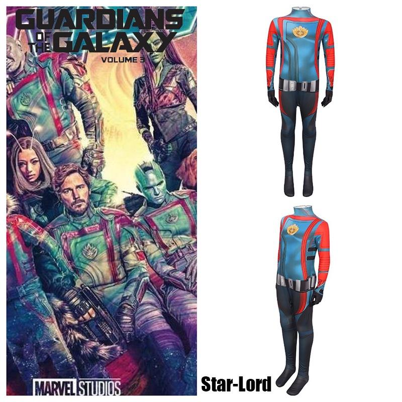 Mangguo Milky Silk Star-Lord Kostüm Jumpsuit für Cosplay und Halloween, inspiriert vom Streetstyle
