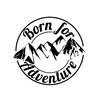 Cool Born For Adventure Mountain Reflective Decal Sticker Car Motorbike Decor