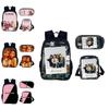 Set de Mochila Estudiantil Blackpink con Material de Nylon y Diseño Creativo para Uso Diario
