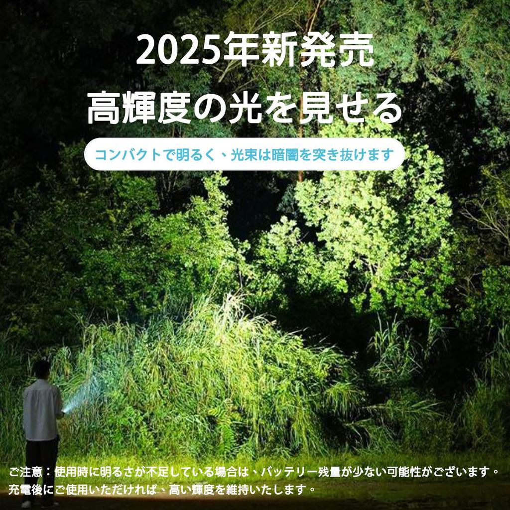 RACAYZEE Rechargeable LED Flashlight Latest Enhanced with Mini 3 Modes of Handy Ideal for Disaster Outdoor Night and Power Outages (2025 Edition)