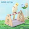 Easy Use Wooden Bird Platform Stable Structure Training Stand For Parrots Beak Grinding And Bird Enrichment Accessory