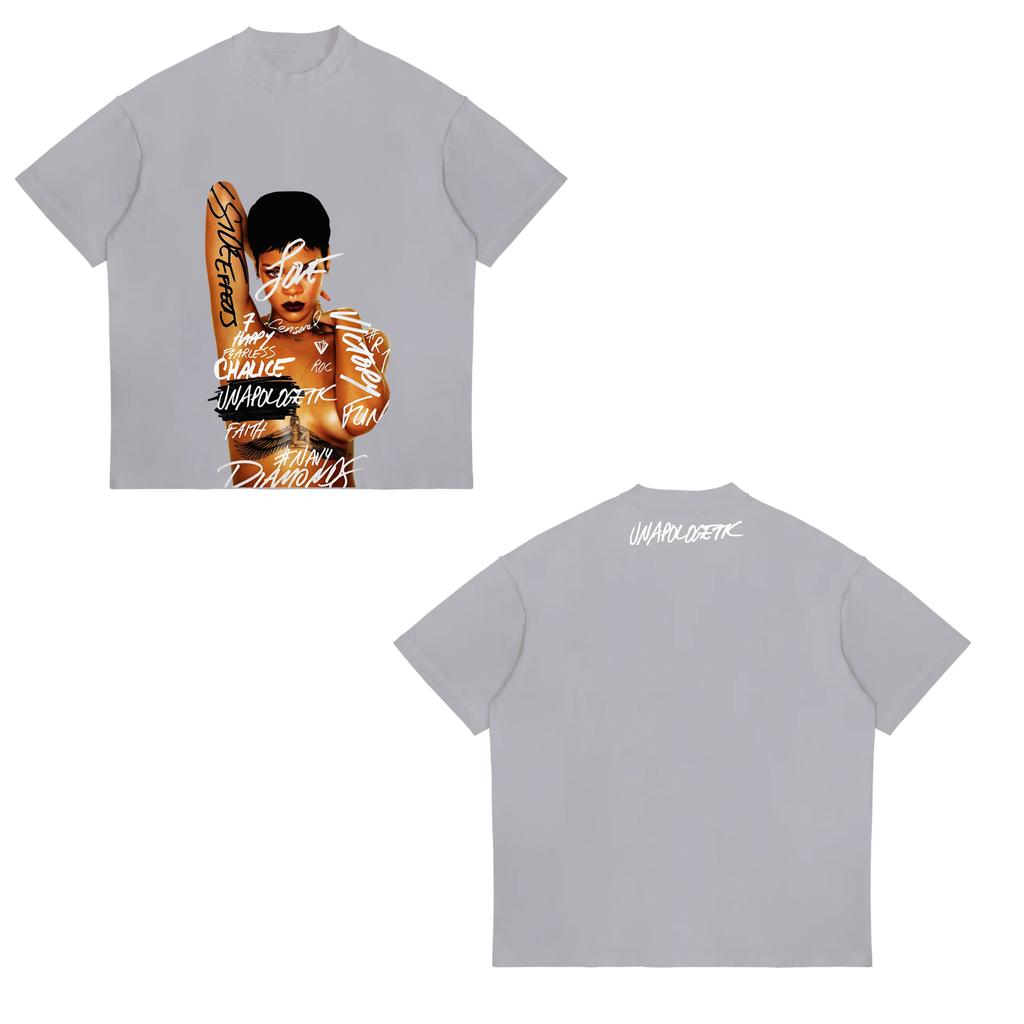 Rihannas Retro Tour Pattern Tshirt A Unisex Concert Souvenir A Classic Album Cover Retro Tshirt for Fans Unisex Women