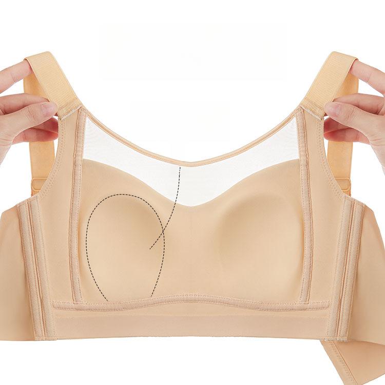 Full Cup Bra for Women Anti Glare and Seamless Bra Thin Bra Women's Collection Accessory Breast Anti Sagging and Gathering Bra