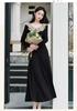 Elegant French Hepburn Black Dress for Women - Spring/Autumn 2026 Fashion