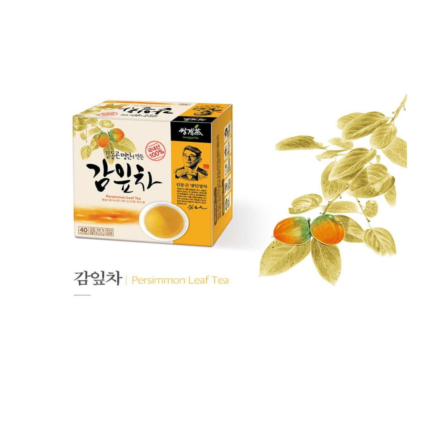 

Чай из листьев хурмы x 40 Чайный пакетик Kim Dong Gon Master Korea Ssanggye Myung Cha 2Box