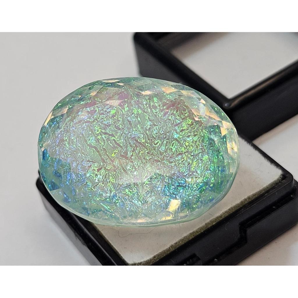 50+ Ct Natural Monarch Fire Opal Oval Cut Fabulous Loose Gemstone