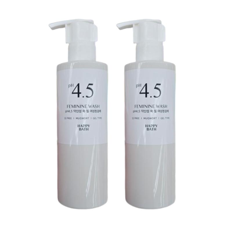 Happy Bath pH 4.5 Mild Acidic Gel Feminine Wash 200g | Mugwort Scent, Gentle Low-Irritation Intimate Cleanser
