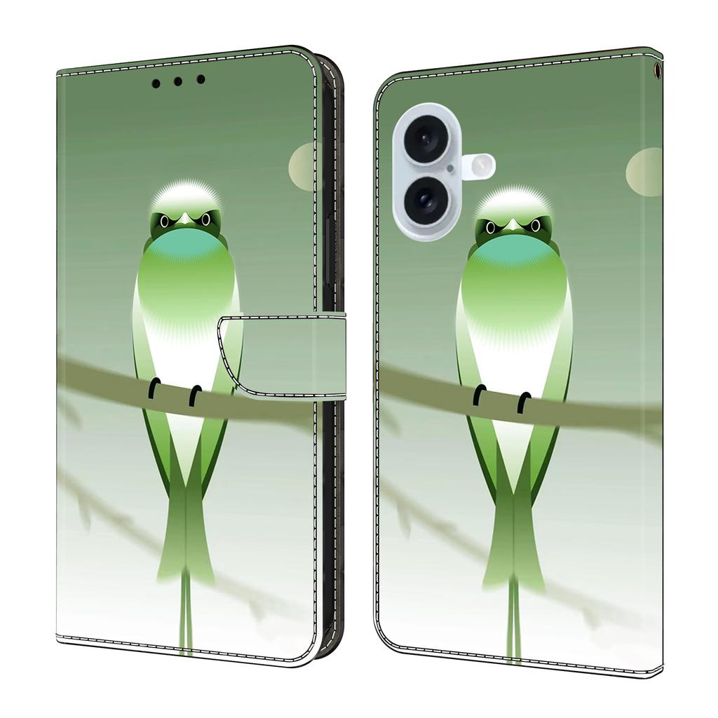 For iPhone 17 Case PU Leather Wallet Phone Cover with Stand