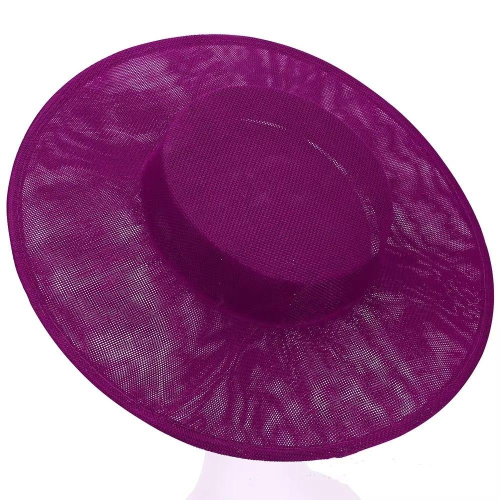 Headpiece Vintage Fascinator Hat Solid Color Derby Hat Masquerade Top Hat Party Headpiece